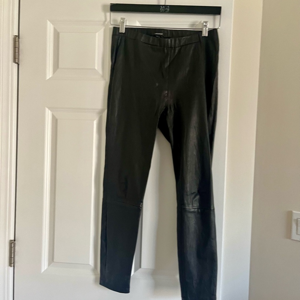 Lamarque Black Leather Leggings